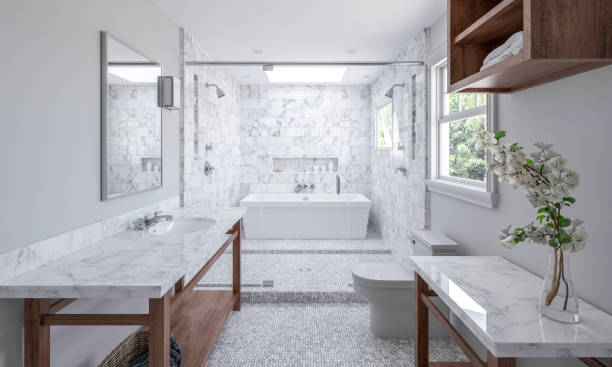 Bathroom natural stone | Flooring By Design
