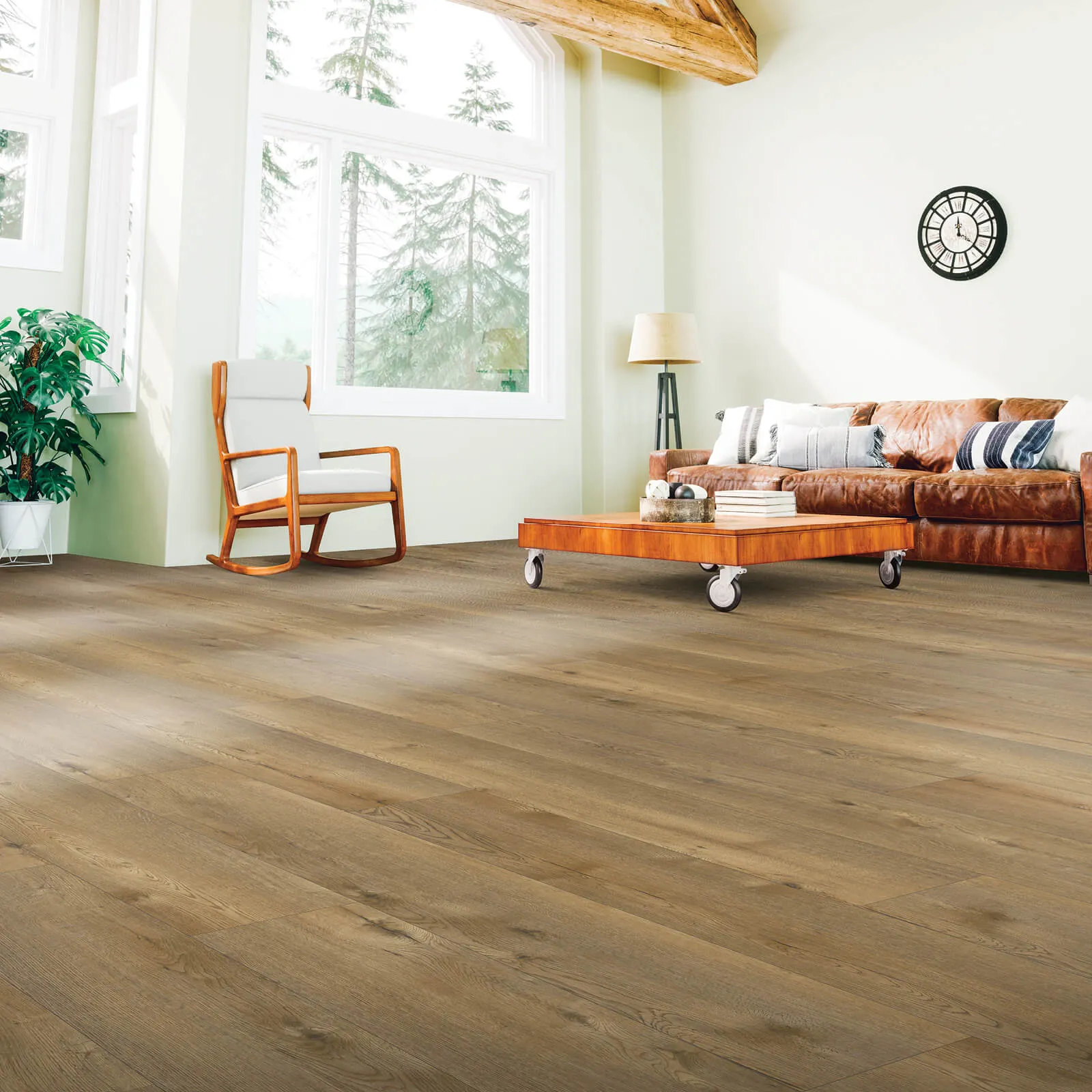 Spacious living room with laminate floor | Flooring By Design